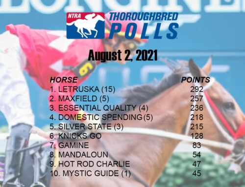 Letruska Stay at No. 1 in NTRA Top Thoroughbred Poll; Essential Quality Rises to Third